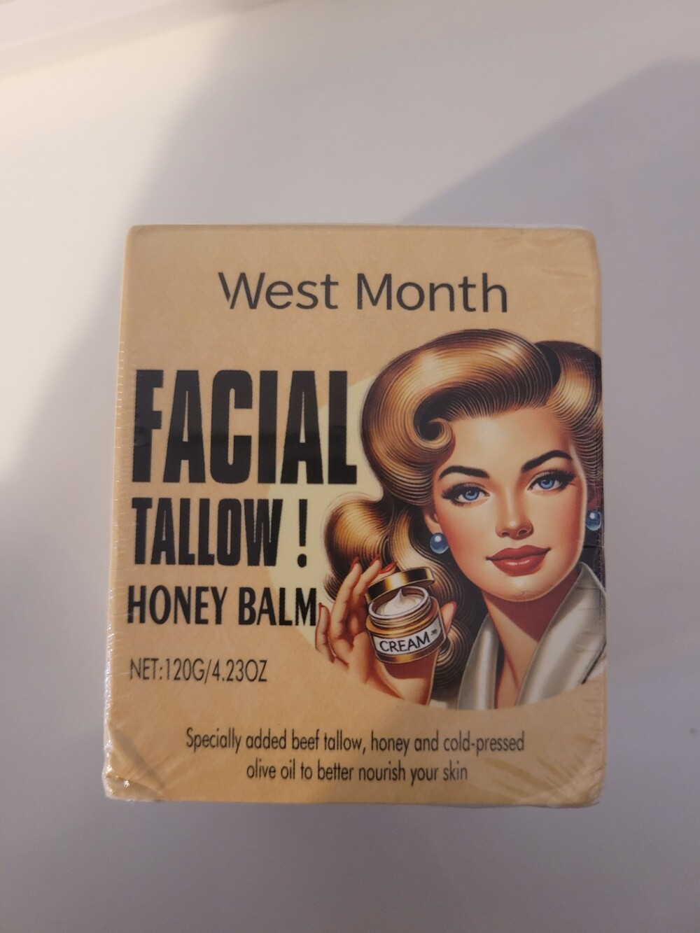West Month Facial Tallow Honey Balm 120g Nourishing Skin Cream